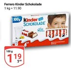 Kinder Schokolade Angebote von Ferrero bei GLOBUS Pirmasens für 1,19 €
