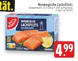 Norwegische Lachsfilets im Angebot bei EDEKA in Viersen Norwegische Lachsfilets Angebote von EDEKA bei EDEKA Viersen für 4,99 €