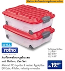 Aufbewahrungsboxen mit Rollen, 2er-Set bei ALDI SÜD im Wartenberg Prospekt für 19,99 €