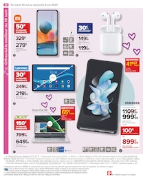 Offre Samsung dans le catalogue Carrefour du moment à la page 24