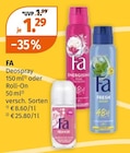 Deospray oder Roll-On im Angebot bei Müller in Regensburg Deospray oder Roll-On Angebote von FA bei Müller Regensburg für 1,29 €