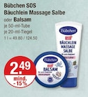 SOS Bäuchlein Massage Salbe oder Balsam von Bübchen im aktuellen V-Markt Prospekt für 2,49 €