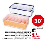 Promo Rangement 6 Compartiments à 1,99 € dans le catalogue Super U à Gennes