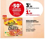 Bun's Original Surgelés - McCain en promo chez Super U Sotteville-lès-Rouen à 1,69 €