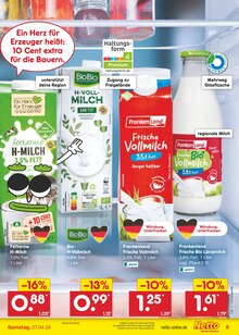 Milch im Netto Marken-Discount Prospekt "Aktuelle Angebote" mit 51 Seiten (Nürnberg)