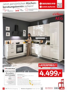 Küche im aktuellen XXXLutz Möbelhäuser Prospekt (Freiburg (Breisgau)) Küche im XXXLutz Möbelhäuser Prospekt "AEG Geräte zum besten Preis" mit 20 Seiten (Freiburg (Breisgau))