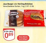 Burger im Angebot bei GLOBUS in Homburg Burger Angebote von Jaus bei GLOBUS Homburg für 0,89 €
