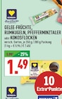 Gelee-Früchte, Rumkugeln, Pfefferminztaler oder Kokosflocken Angebote von EDEKA Herzstücke bei Marktkauf Moers für 1,49 €