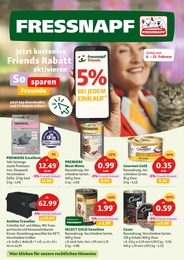 Fressnapf Prospekt "Jetzt kostenlos Friends Rabatt aktivieren", 16 Seiten, 06.02.2023 - 11.02.2023 Fressnapf Prospekt "Jetzt kostenlos Friends Rabatt aktivieren", 16 Seiten, 06.02.2023 - 11.02.2023
