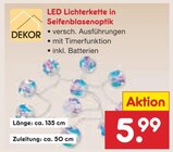 Aktuelle Led lichterkette Angebote bei Netto Marken-Discount in Frankfurt (Main) Aktuelles LED Lichterkette in Seifenblasenoptik Angebot bei Netto Marken-Discount in Frankfurt (Main) ab 5,99 €
