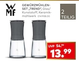 Gewürzmühlen-Set „Trend“ von WMF für 13,99 € bei porta Möbel im Angebot Gewürzmühlen-Set „Trend“ von WMF im aktuellen porta Möbel Prospekt