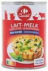 Lait entier concentré non sucré - CARREFOUR CLASSIC dans le catalogue Supermarchés Match