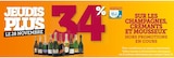 34 % reservés sur votre carte U sur les champagnes, crémants et mousseux en promo chez Super U Mazamet