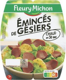 Emincés de gésiers - Géant Casino à Dijon Emincés de gésiers en promo chez Géant Casino Dijon à 1,40 €