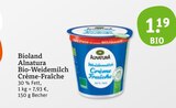 Bio-Weidemilch Crème-Fraîche Angebote von Bioland Alnatura bei tegut Nordhausen für 1,19 €
