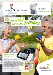 Aktueller Gesundheitsfachhaus von Schlieben GmbH Prospekt mit Blutdruckmessgerät, "Fit und mobil durch den Frühling", Seite 1