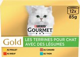 Pâtée pour chat les terrines avec des légumes - GOURMET GOLD dans le catalogue Intermarché Super