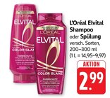 Elvital Shampoo Angebote von L'Oréal bei EDEKA Wiesbaden für 2,99 €