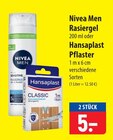 Rasiergel oder Hansaplast Pflaster im Angebot bei famila Nordost in Buchholz Rasiergel oder Hansaplast Pflaster Angebote von Nivea Men bei famila Nordost Buchholz für 5,00 €