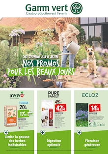 Prospectus Gamm vert de la semaine "NOS PROMOS POUR LES BEAUX JOURS" avec 1 pages, valide du 28/05/2025 au 08/06/2025 pour Cholet et alentours