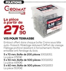 Vis pour terrasse - GEDIMAT à 27,90 € dans le catalogue Gedimat