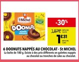 6 Doonuts nappés au chocolat - St Michel - Supeco 6 Doonuts nappés au chocolat - St Michel à 1,31 € dans le catalogue Supeco