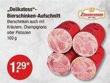 "Delikatess"-Bierschinken-Aufschnitt von Zimmermann im aktuellen V-Markt Prospekt für 1,29 €