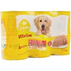 Terrines pour chien Vitalive - CARREFOUR COMPANINO en promo chez Carrefour Terrines pour chien Vitalive - CARREFOUR COMPANINO dans le catalogue Carrefour