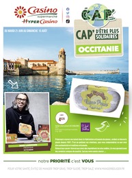 Casino Supermarchés Catalogue "CAP' d'être plus solidaires : Occitanie", 20 pages, Perpignan, 21/06/2022 - 15/08/2022 Casino Supermarchés Catalogue "CAP' d'être plus solidaires : Occitanie", 20 pages, Perpignan, 21/06/2022 - 15/08/2022