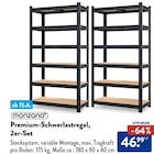 Premium-Schwerlastregal, 2er-Set im ALDI Nord Prospekt Premium-Schwerlastregal, 2er-Set von Monzana im aktuellen ALDI Nord Prospekt für 46,99 €