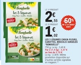 Les 3 légumes Choux-fleurs, Carottes, Brocolis Surgelés - BONDUELLE à 1,02 € dans le catalogue E.Leclerc