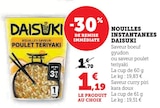 Nouilles instantanées - Daisuki en promo chez Super U Nouilles instantanées - Daisuki dans le catalogue Super U
