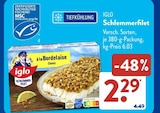 Iglo im ALDI SÜD Prospekt Schlemmerfilet von Iglo im aktuellen ALDI SÜD Prospekt für 2,29 €