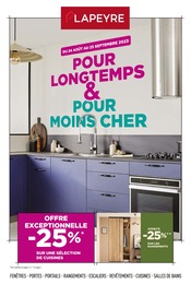 Prospectus Lapeyre à Saint-Priest, "POUR LONGTEMPS & POUR MOINS CHER", 12 pages, 24/08/2023 - 25/09/2023