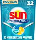CAPSULES LAVE VAISSELLE CYCLE COURT SUN - SUN en promo chez Auchan Hypermarché Le Havre à 8,52 €