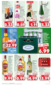 Whiskey im Kaufland Prospekt "Aktuelle Angebote" mit 52 Seiten (Bremen)