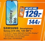 expert Kronach - Smartphone Galaxy A16 (4G, 128 GB1) Angebot im Prospekt Smartphone Galaxy A16 (4G, 128 GB1) bei expert im Kronach Prospekt für 129,00 €