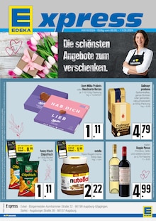 Nutella im E xpress Prospekt "Die schönsten Angebote zum Verschenken." mit 4 Seiten (Freising)