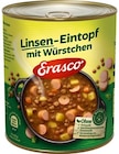 Linsen-Eintopf mit Würstchen im Angebot bei REWE in Mannheim Linsen-Eintopf mit Würstchen Angebote von Erasco bei REWE Mannheim