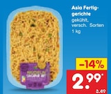 Asia Fertiggerichte Angebote bei Netto Marken-Discount Potsdam für 2,99 €