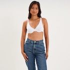 Soutien-gorge foulard coton majoritaire blanc femme - La Halle à Le Havre Soutien-gorge foulard coton majoritaire blanc femme en promo chez La Halle Le Havre à 9,99 €