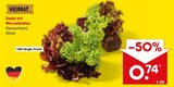Salat mit Wurzelballen im Netto Marken-Discount Prospekt Salat mit Wurzelballen von Heimat im aktuellen Netto Marken-Discount Prospekt für 0,74 €