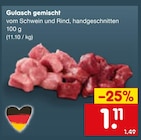 Gulasch gemischt Angebote bei Netto Marken-Discount Weiden für 1,11 €