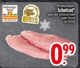 Schnitzel aus der Unterschale im EDEKA Prospekt Schnitzel aus der Unterschale von Strohschwein im aktuellen EDEKA Prospekt für 0,99 €