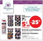 Moules à pâtisserie - U Maison en promo chez Super U Besançon à 5,99 €