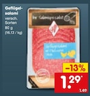 Geflügel-salami für 1,29 € bei Netto Marken-Discount im Angebot Geflügel-salami im aktuellen Netto Marken-Discount Prospekt