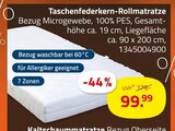 Aktuelles Taschenfederkern-Rollmatratze Angebot bei ROLLER in Mönchengladbach ab 99,99 €