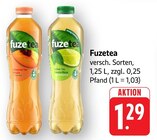Schwarzer Tee Pfirsich Angebote von Fuzetea bei EDEKA Memmingen für 1,29 €