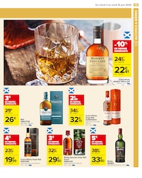 Prix et réduction Glenfiddich dans le prospectus Carrefour en cours Offre Glenfiddich dans le catalogue Carrefour du moment à la page 57