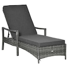 Saunaliege im POCO Prospekt Outsunny Gartenliege grau Polypropylen B/H/L: ca. 62,5x192x52,5 cm im aktuellen POCO Prospekt für 188,99 €